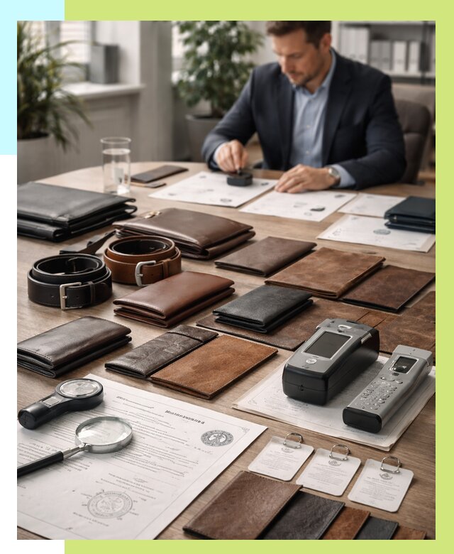 Сертификация кожаных изделий в Кизилюрте от 12391 р. | Алешин-Кзт