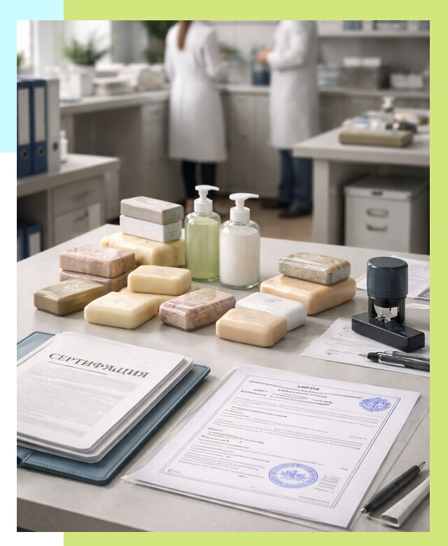 Сертификация мыла и сертификат на мыло в Кизилюрте от 12391 | Алешин-Кзт