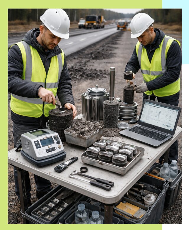 Сертификация асфальта: испытания и подтверждение в Кизилюрте