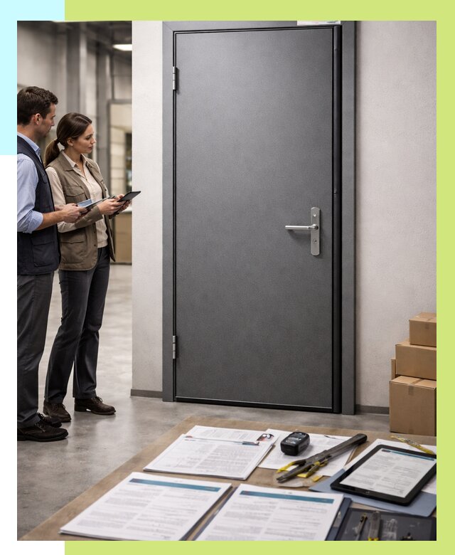 Сертификация противопожарных дверей в Кизилюрте от 9293 р. | Алешин-Кзт