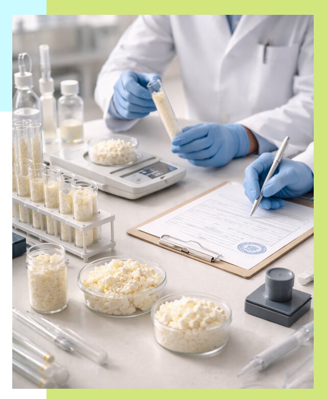 Сертификация творога в Кизилюрте от 12391 р. под ключ | Алешин-Кзт