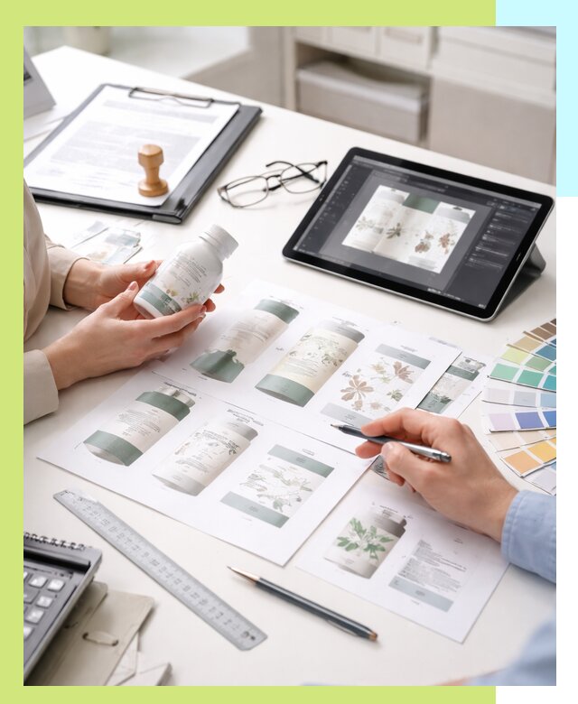 Профессиональная разработка дизайна и текста этикетки продукции в Кизилюрте