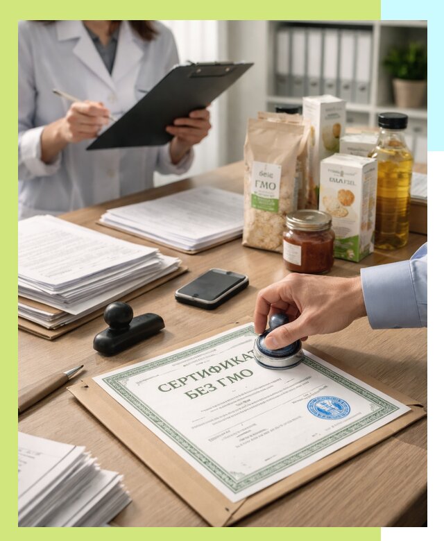 Получение сертификата Без ГМО для продукции в Кизилюрте